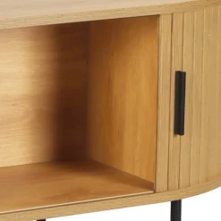 Wohnen Ovaler Couchtisch mit Stauraum - Barnetta