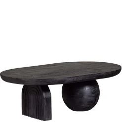 Ovaler Design-Couchtisch in Schwarz - Islando^Wohnen Sale