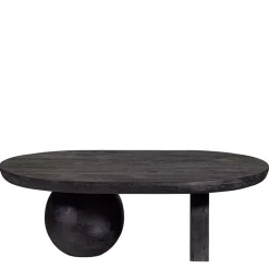 Ovaler Design-Couchtisch in Schwarz - Islando^Wohnen Sale