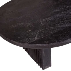 Ovaler Design-Couchtisch in Schwarz - Islando^Wohnen Sale