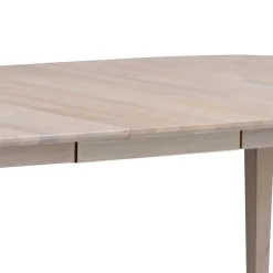 Ovaler Esstisch Eiche White Wash & 4 Stühle Pessoa mit Webstoff Grau (fünfteilig)^Wohnen Hot