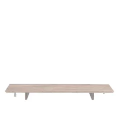 Ovaler Esstisch Eiche White Wash & 4 Stühle Pessoa mit Webstoff Grau (fünfteilig)^Wohnen Hot