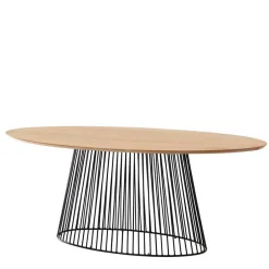 Wohnen Ovaler Esstisch mit Eisen Drahtgestell - Rubins