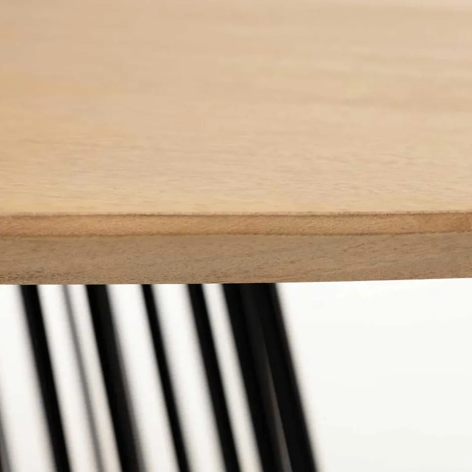 Wohnen Ovaler Esstisch mit Eisen Drahtgestell - Rubins