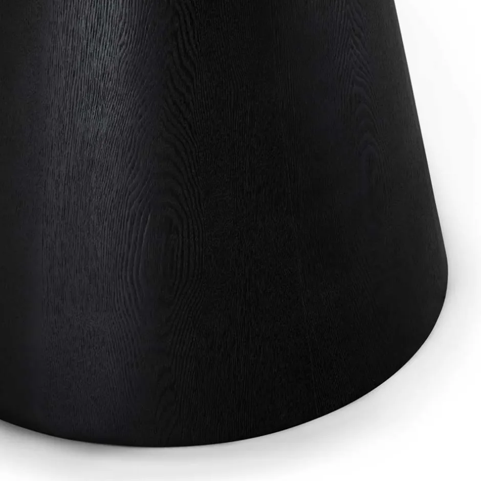 Wohnen Ovaler Esszimmertisch in Schwarz Eiche - Vuschea