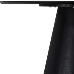 Wohnen Ovaler Esszimmertisch in Schwarz Eiche - Vuschea