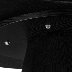 Wohnen Ovaler Esszimmertisch in Schwarz Eiche - Vuschea