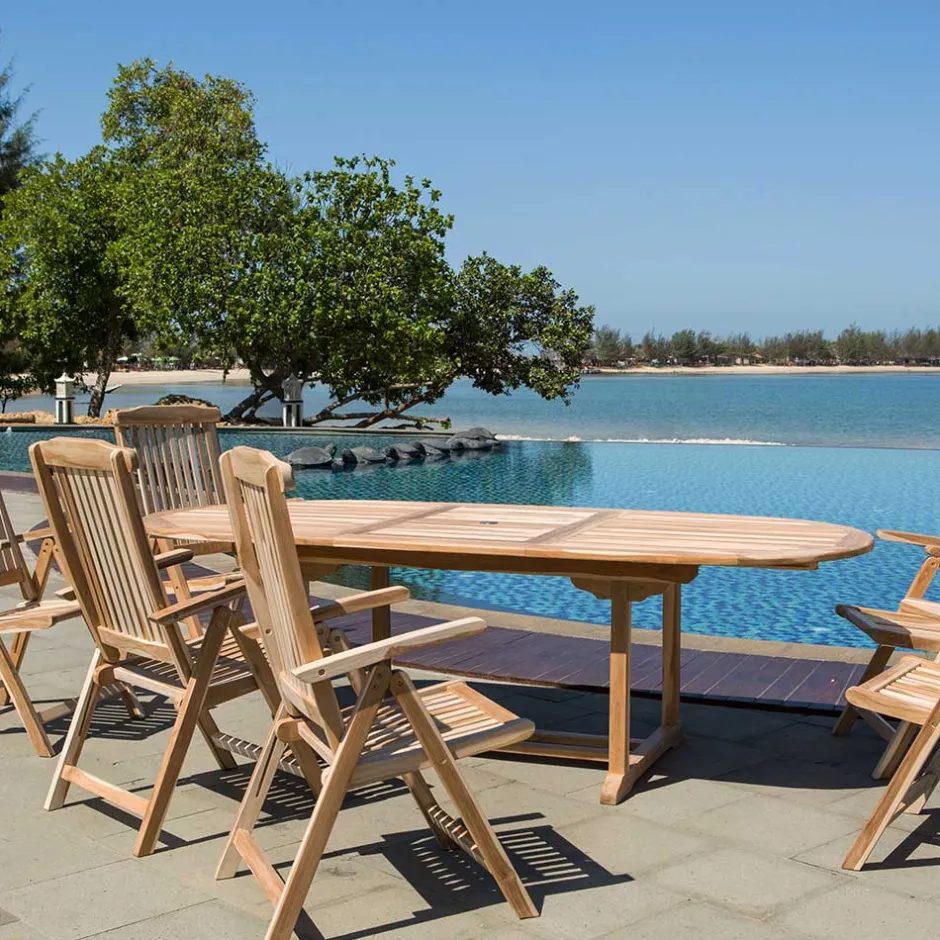 Ovaler Gartentisch verlängerbar - Klahuma I^Wohnen