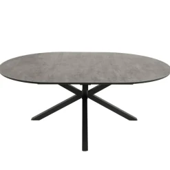 Wohnen Ovaler Outdoor Ausziehtisch mit Spider Gestell - Petrol