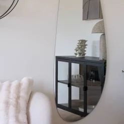 Wohnen Ovaler Wandspiegel ohne Rahmen - Lantikia