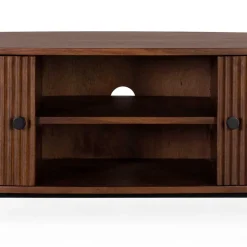 Wohnen Ovales Retro TV Lowboard aus Akazie - Chalil