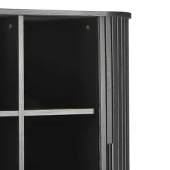 Ovales Schiebetüren-Highboard im Retro Design - Lurymav^Wohnen Outlet