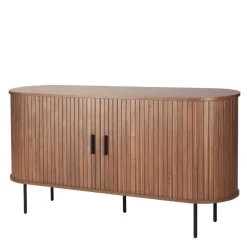 Wohnen Ovales Sideboard mit Schiebetüren - Arura