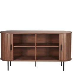 Wohnen Ovales Sideboard mit Schiebetüren - Arura