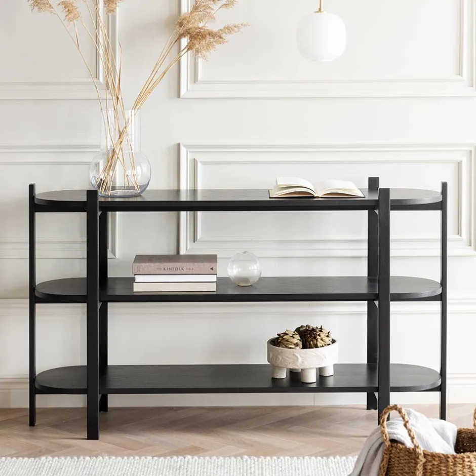 Wohnen Ovales Standregal im Skandi Design - Pamban