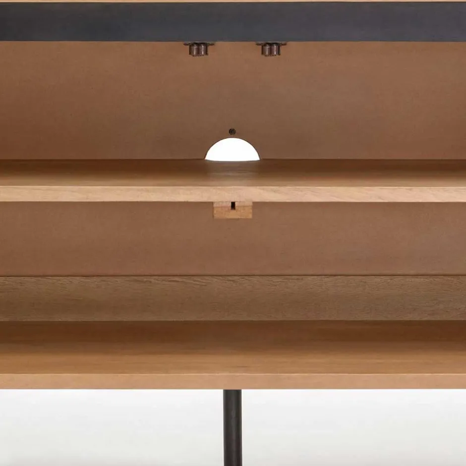 Ovales TV Board 200x55x43 cm - Ilvenda^Wohnen Sale