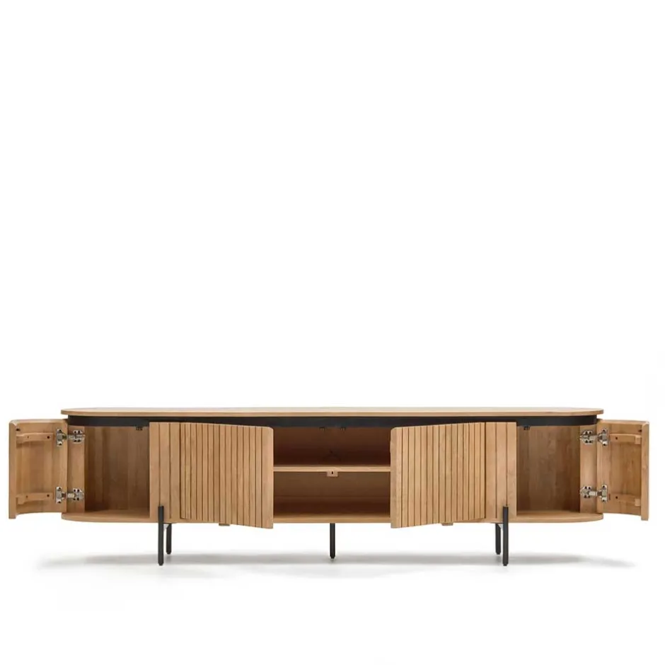 Ovales TV Board 200x55x43 cm - Ilvenda^Wohnen Sale