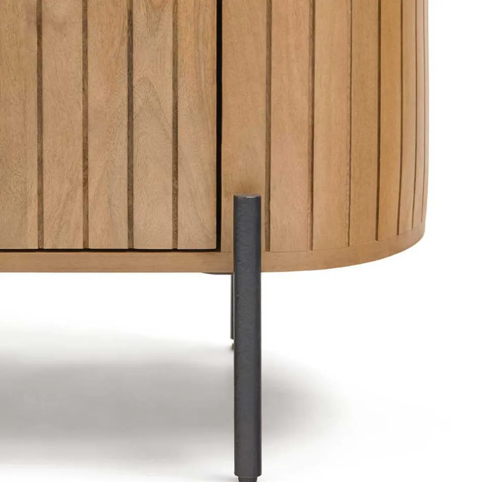 Ovales TV Board 200x55x43 cm - Ilvenda^Wohnen Sale