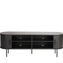 Ovales TV-Lowboard mit Schiebetüren - Lurymav^Wohnen Best