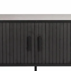 Ovales TV-Lowboard mit Schiebetüren - Lurymav^Wohnen Best