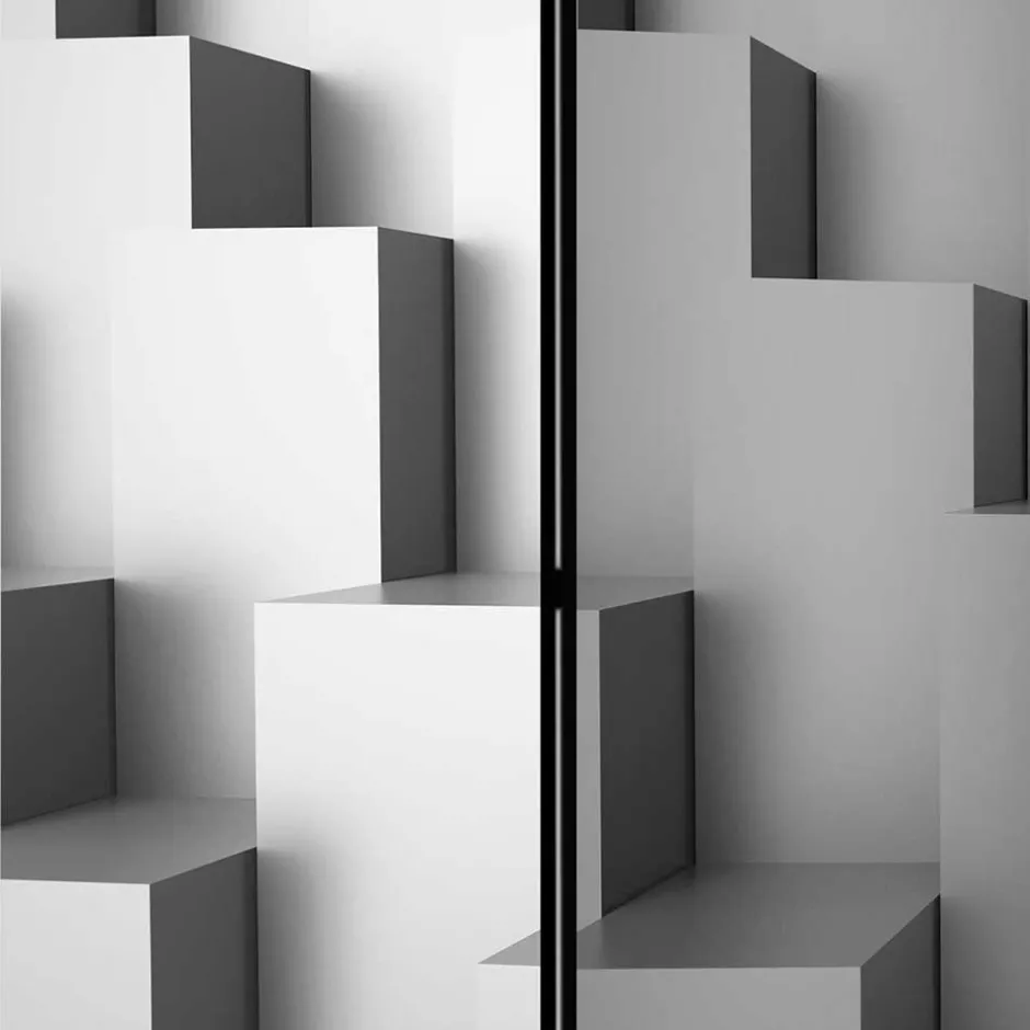 Paravent aus Leinwand auf Fichtenholz - Jawalio^Wohnen Outlet