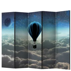 Wohnen Paravent Ballon über den Wolken bei Nacht - Abapo
