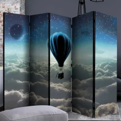Wohnen Paravent Ballon über den Wolken bei Nacht - Abapo