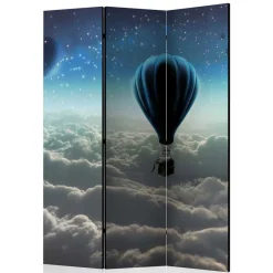 Wohnen Paravent Ballon über den Wolken bei Nacht - Abapo