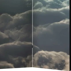 Wohnen Paravent Ballon über den Wolken bei Nacht - Abapo