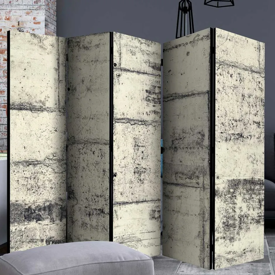 Paravent bedruckt in Betonoptik - Whites^Wohnen Sale
