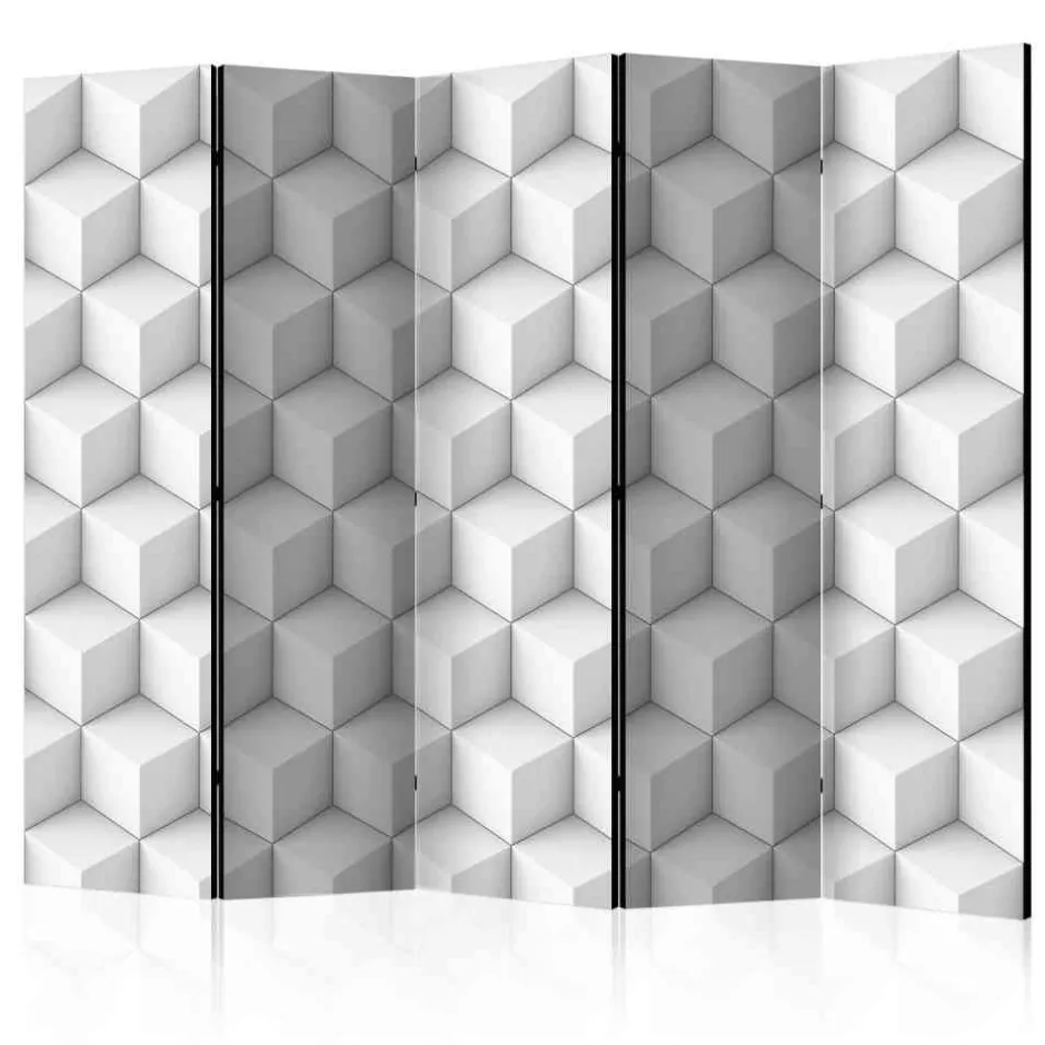 Paravent Deko-Raumteiler mit Würfel Motiv - Profi^Wohnen