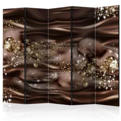 Paravent Design Raumteiler in Braun & Gold - Nasco^Wohnen Hot