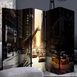 Wohnen Paravent Giraffe in New York Fotokunst - Lisdonna