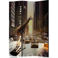 Wohnen Paravent Giraffe in New York Fotokunst - Lisdonna