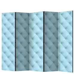 Paravent im Chesterfield Look in Hellblau - Prenzla^Wohnen Sale