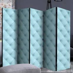 Paravent im Chesterfield Look in Hellblau - Prenzla^Wohnen Sale