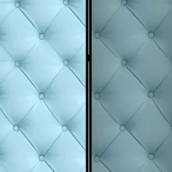 Paravent im Chesterfield Look in Hellblau - Prenzla^Wohnen Sale