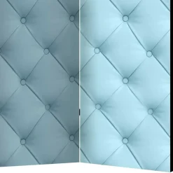 Paravent im Chesterfield Look in Hellblau - Prenzla^Wohnen Sale