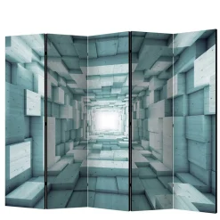 Wohnen Paravent in Blaugrau 3D Motiv Druck - Veit