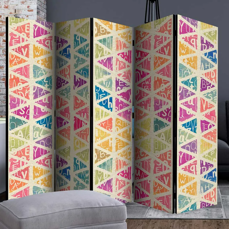 Paravent in Bunt bedruckt - Exeta^Wohnen Clearance