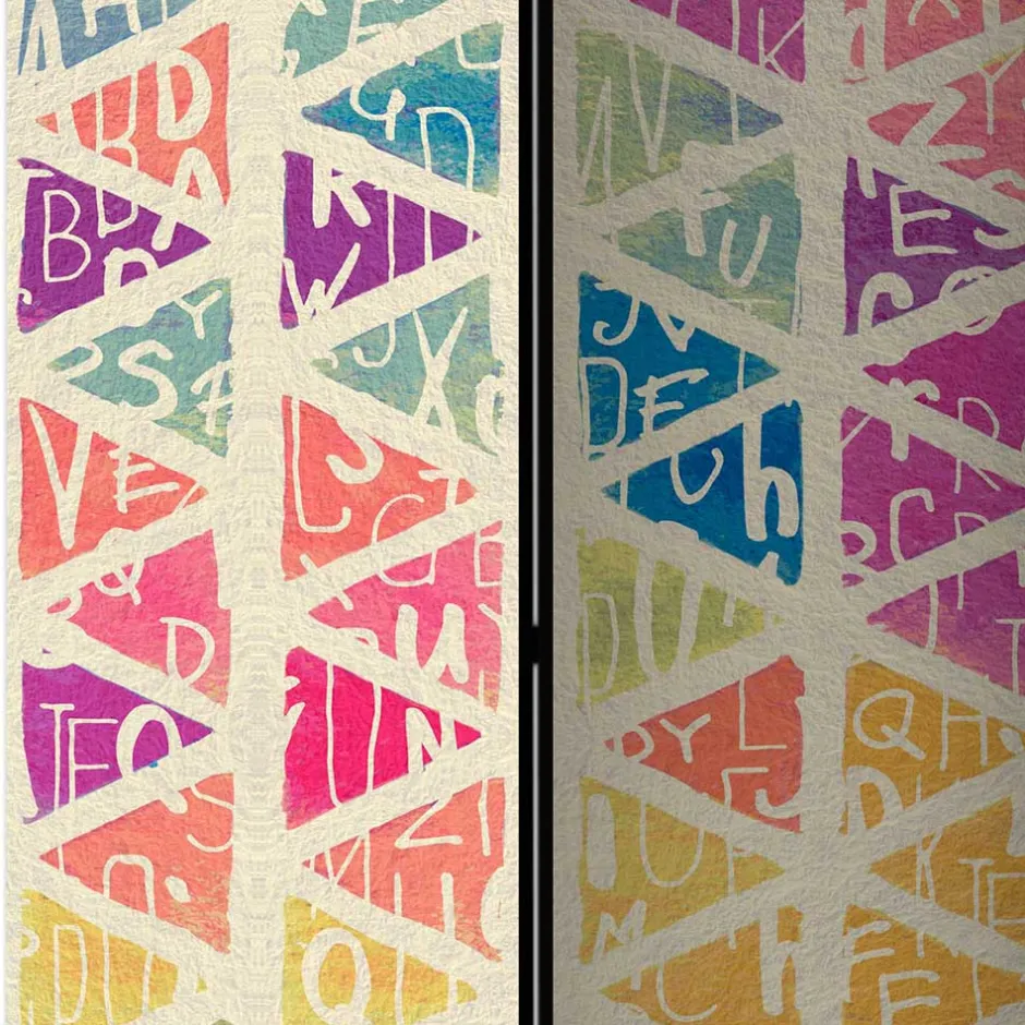 Paravent in Bunt bedruckt - Exeta^Wohnen Clearance