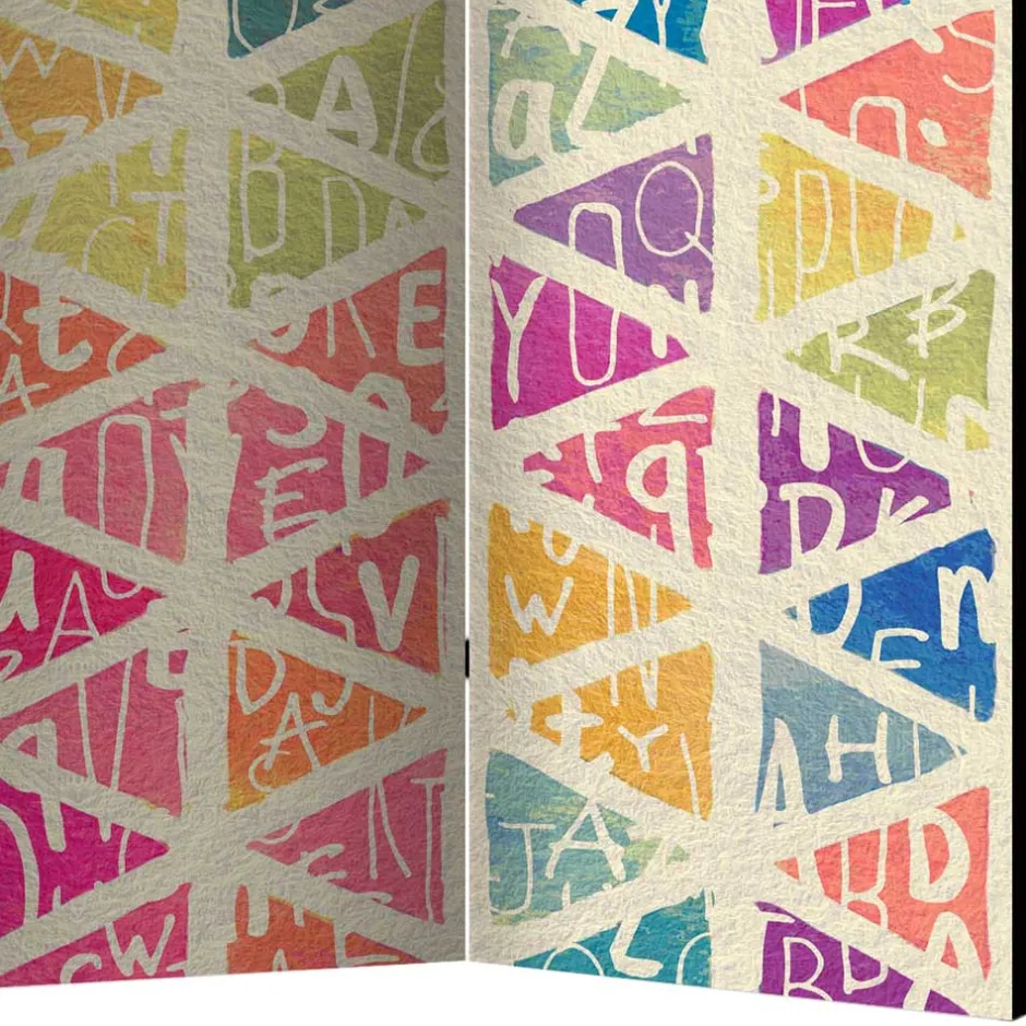 Paravent in Bunt bedruckt - Exeta^Wohnen Clearance