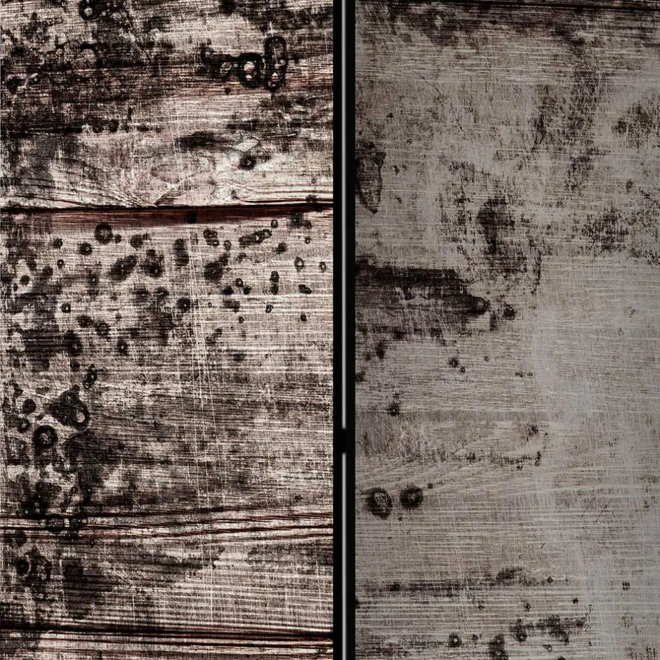 Paravent in Dunkelgrau Hellgrau - Batar^Wohnen