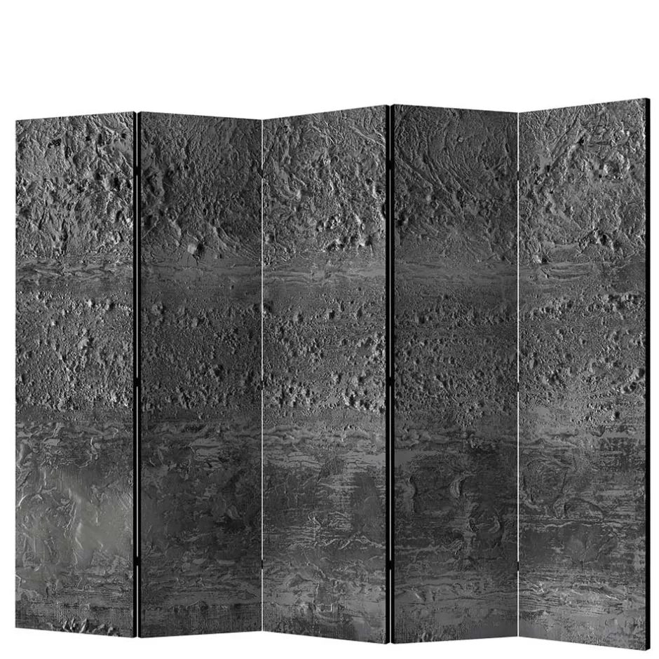 Wohnen Paravent in Dunkelgrau Stein Struktur Optik - Tulaterri