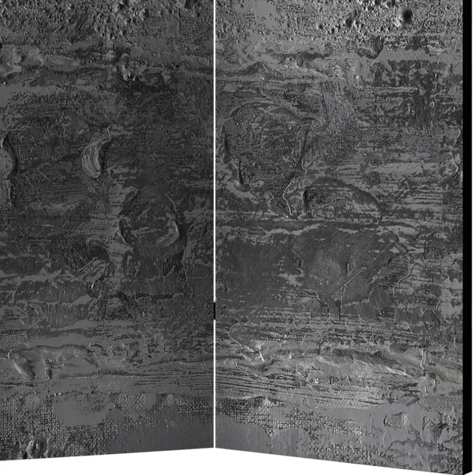 Wohnen Paravent in Dunkelgrau Stein Struktur Optik - Tulaterri