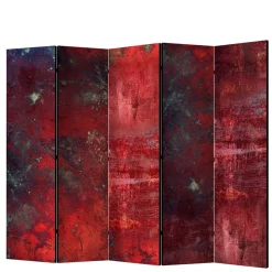 Wohnen Paravent in Dunkelrot Rot Betonstruktur - Monrovia