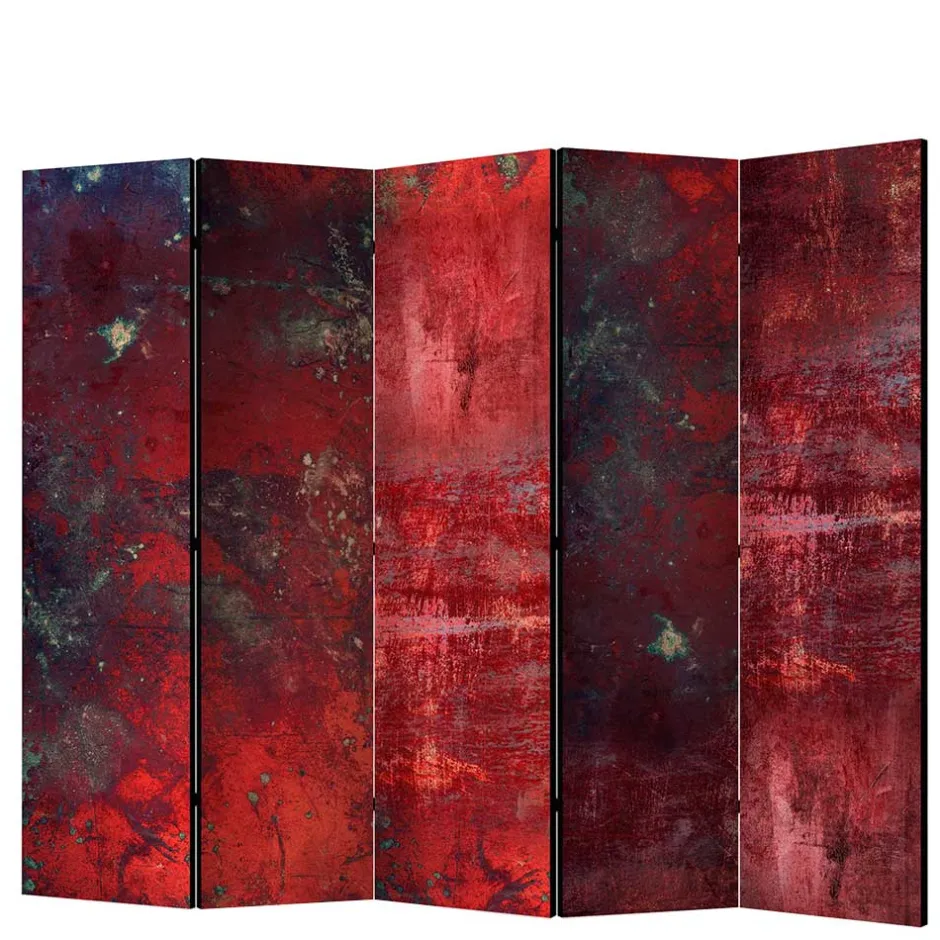 Wohnen Paravent in Dunkelrot Rot Betonstruktur - Monrovia