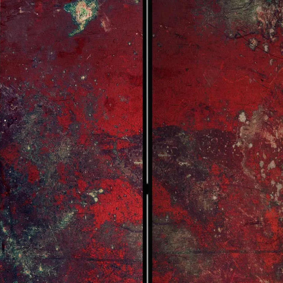 Wohnen Paravent in Dunkelrot Rot Betonstruktur - Monrovia