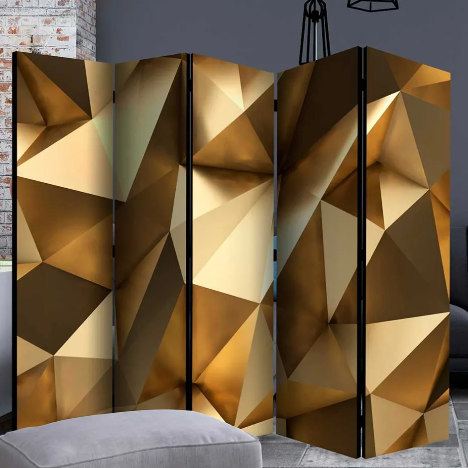 Paravent in Goldfarben & Braun - Austral^Wohnen Online