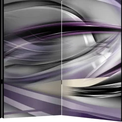 Paravent in Grau & Violett bedruckt - Jawos^Wohnen Discount